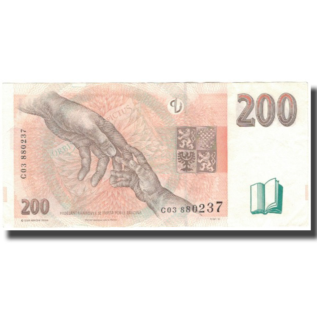 Banknote, Czech Republic, 200 Korun, 1998, KM:13, AU(50-53)