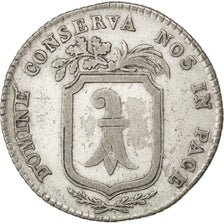 SWISS CANTONS, 3 Batzen, 1810, KM #198, VF(30-35), Silver, 3.84