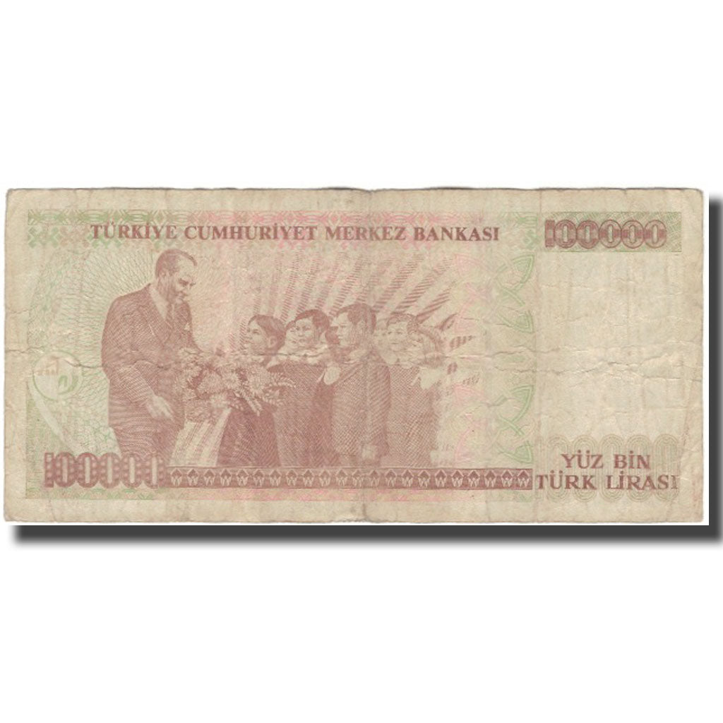 Banknote, Turkey, 100,000 Lira, 1970, KM:205, F(12-15)