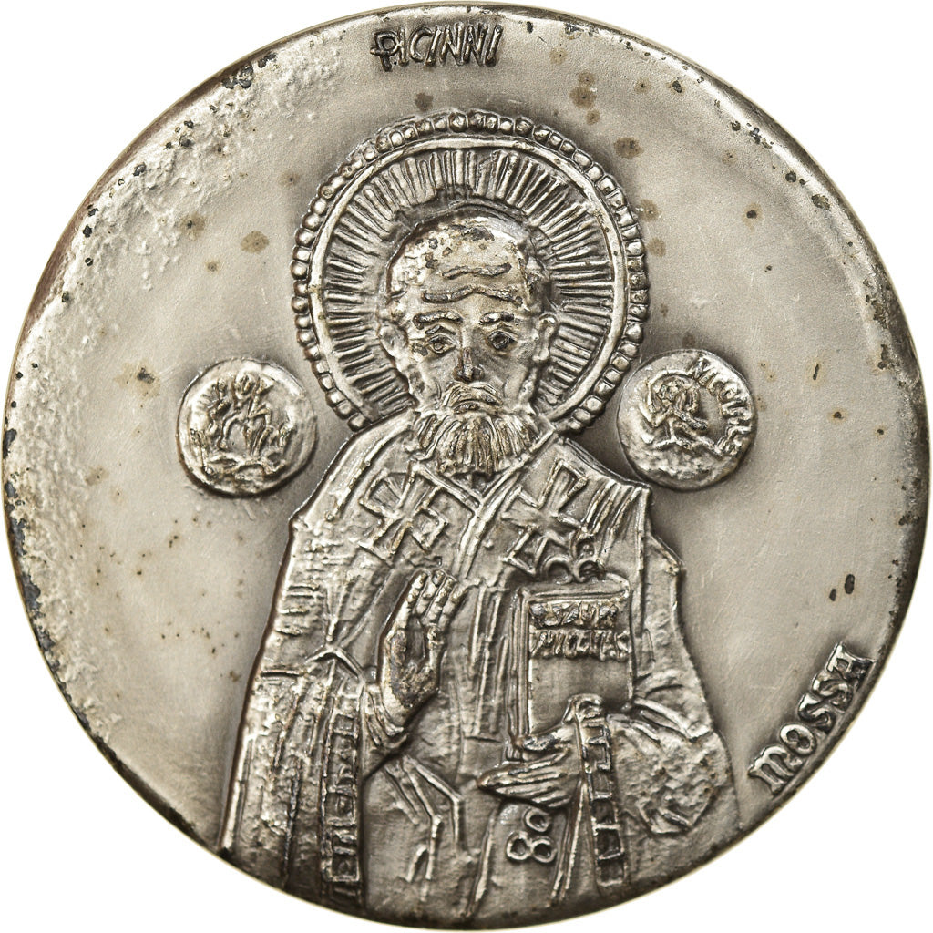 Italy, Medal, Saint Nicolas de Bari, Religions & beliefs, 1987, AU(55-58)