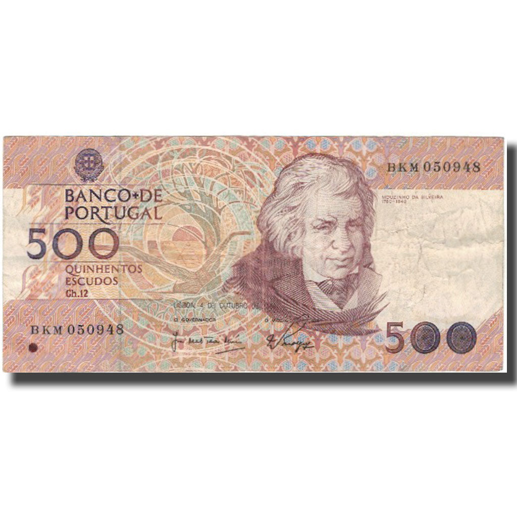 Banknote, Portugal, 500 Escudos, 1988-10-14, KM:180c, VF(20-25)