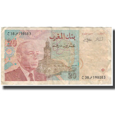 Billete, 20 Dirhams, 1996, Marruecos, KM:67c, BC