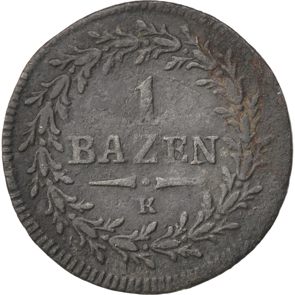 SWISS CANTONS, Batzen, 1815, KM #110, VF(30-35), Billon, 2.36