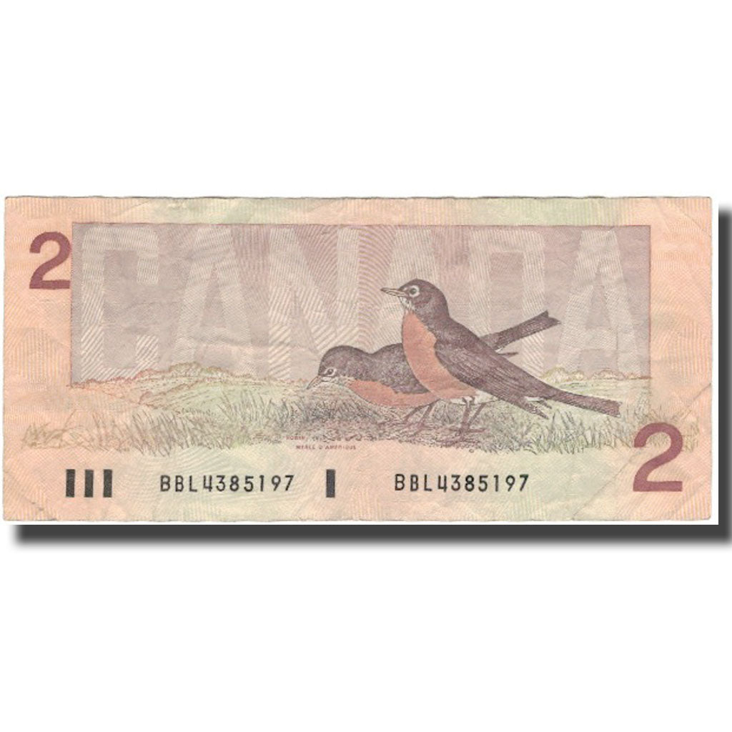 Billete, 2 Dollars, 1986, Canadá, KM:94b, BC+