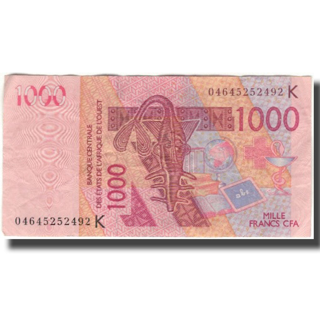 Banknote, West African States, 1000 Francs, 2003, KM:715Ka, VF(30-35)