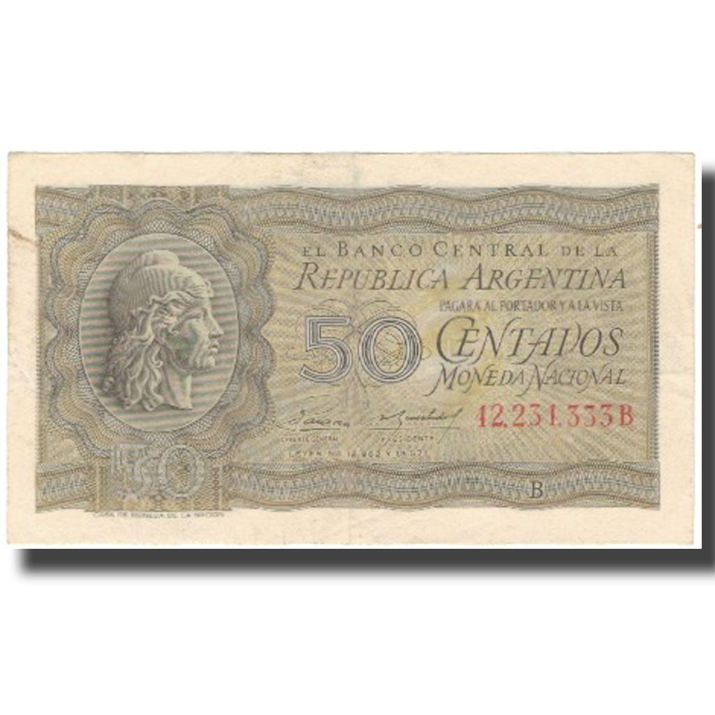 Banknote, Argentina, 50 Centavos, KM:261, EF(40-45)