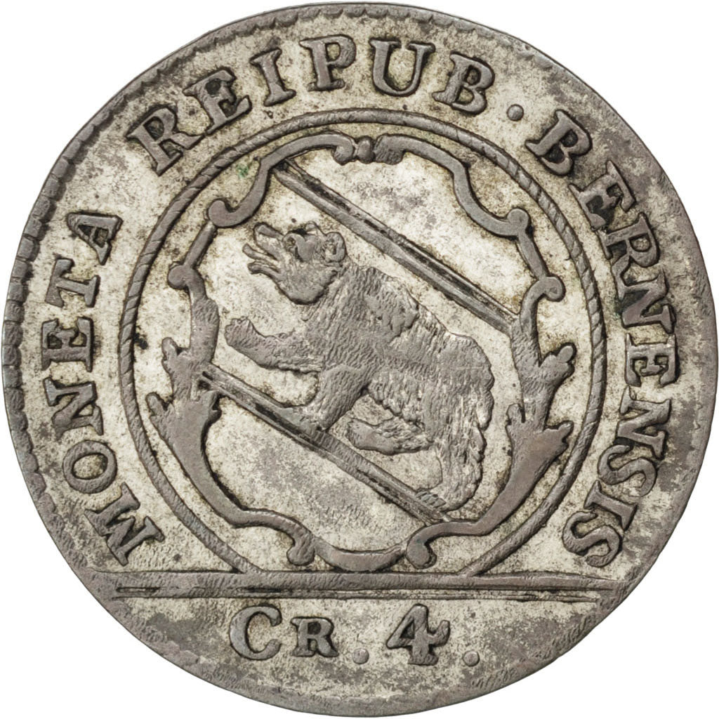 CANTONI SVIZZERI, BERN, 4 Kreuzer, 1 Batzen, 1798, Bern, SPL-, Biglione, KM:87