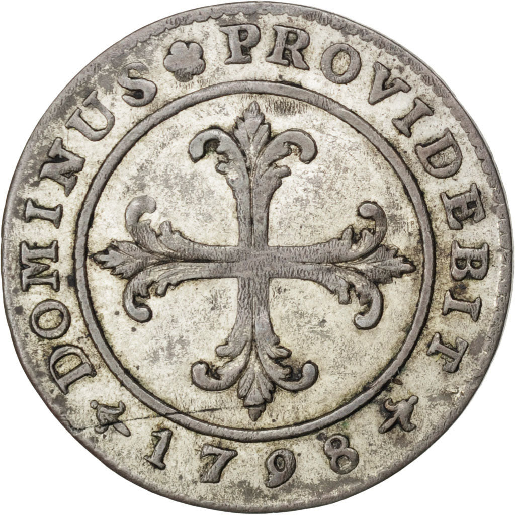 CANTONI SVIZZERI, BERN, 4 Kreuzer, 1 Batzen, 1798, Bern, SPL-, Biglione, KM:87