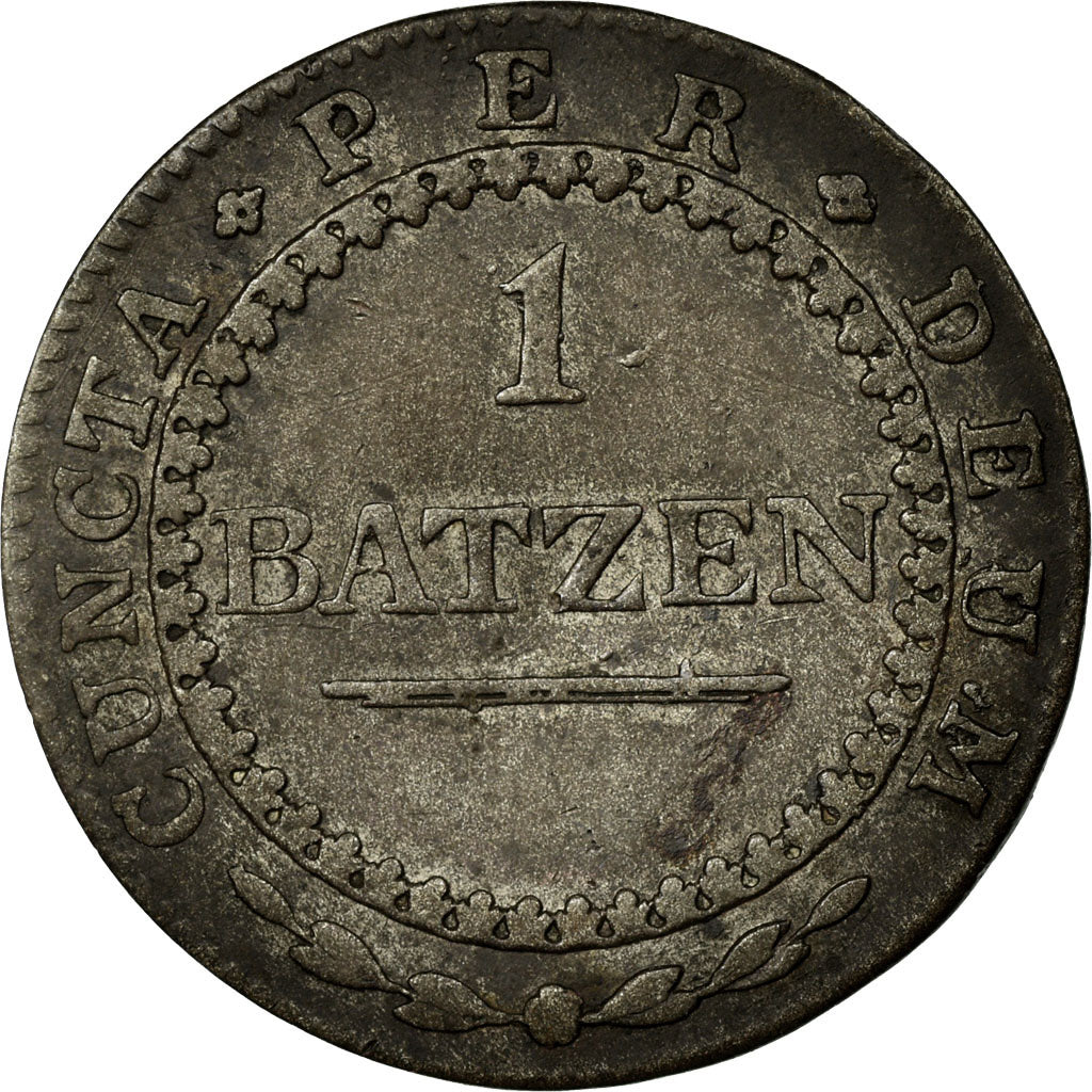 Moneta, CANTONI SVIZZERI, SOLOTHURN, Batzen-10 Rappen, 1809, BB+, Biglione