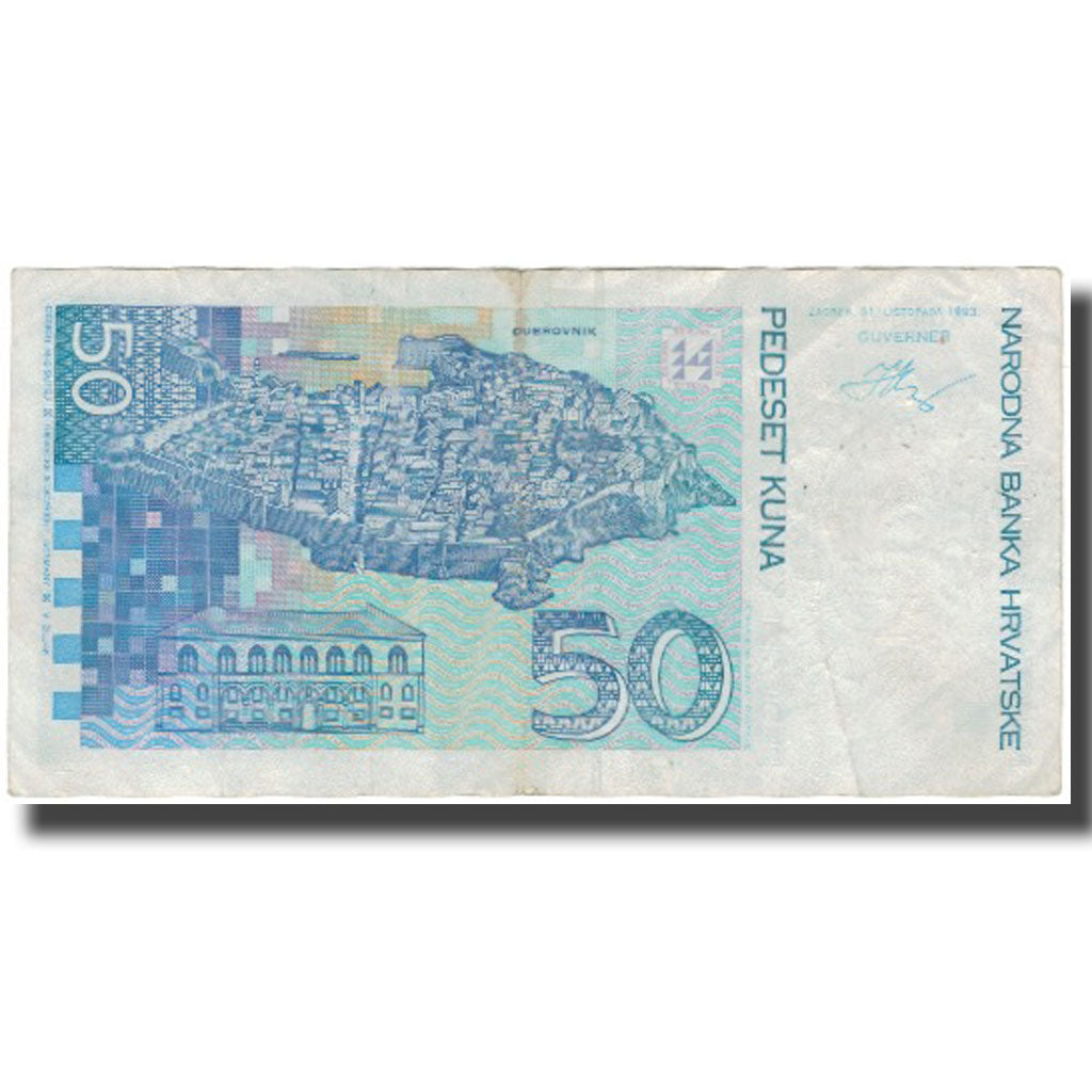 Billet, Croatie, 50 Kuna, 1993, KM:31a, TB