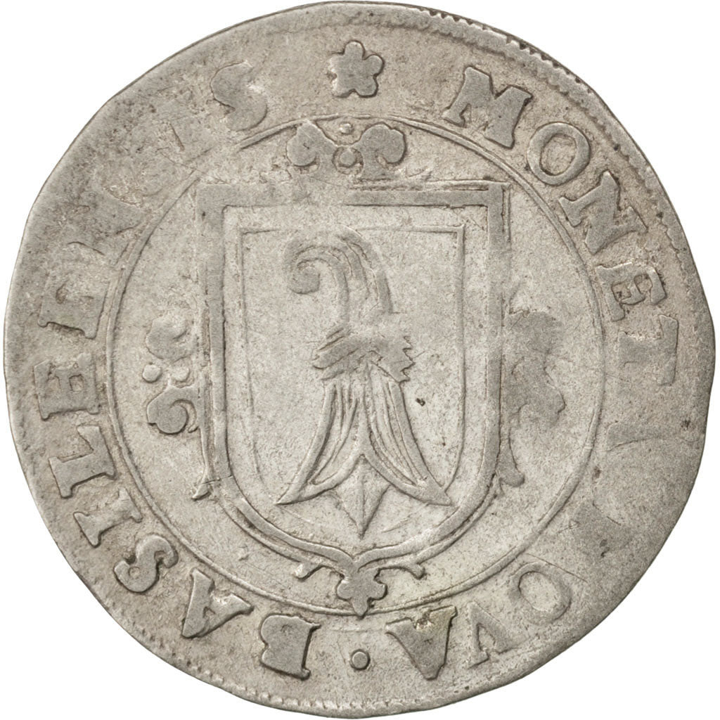 SWISS CANTONS, 2 Assis, 1624, KM #74, EF(40-45), Billon, 2.54