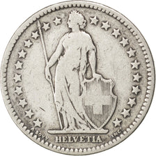 SWITZERLAND, 2 Francs, 1879, Bern, KM #21, VF(20-25), Silver, 27.4, 9.71