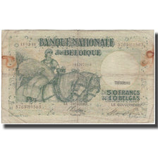 Banconote, Belgio, 50 Francs-10 Belgas, 1944-12-11, KM:106, MB