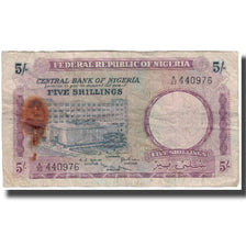 Banknote, Nigeria, 5 Shillings, KM:6, F(12-15)