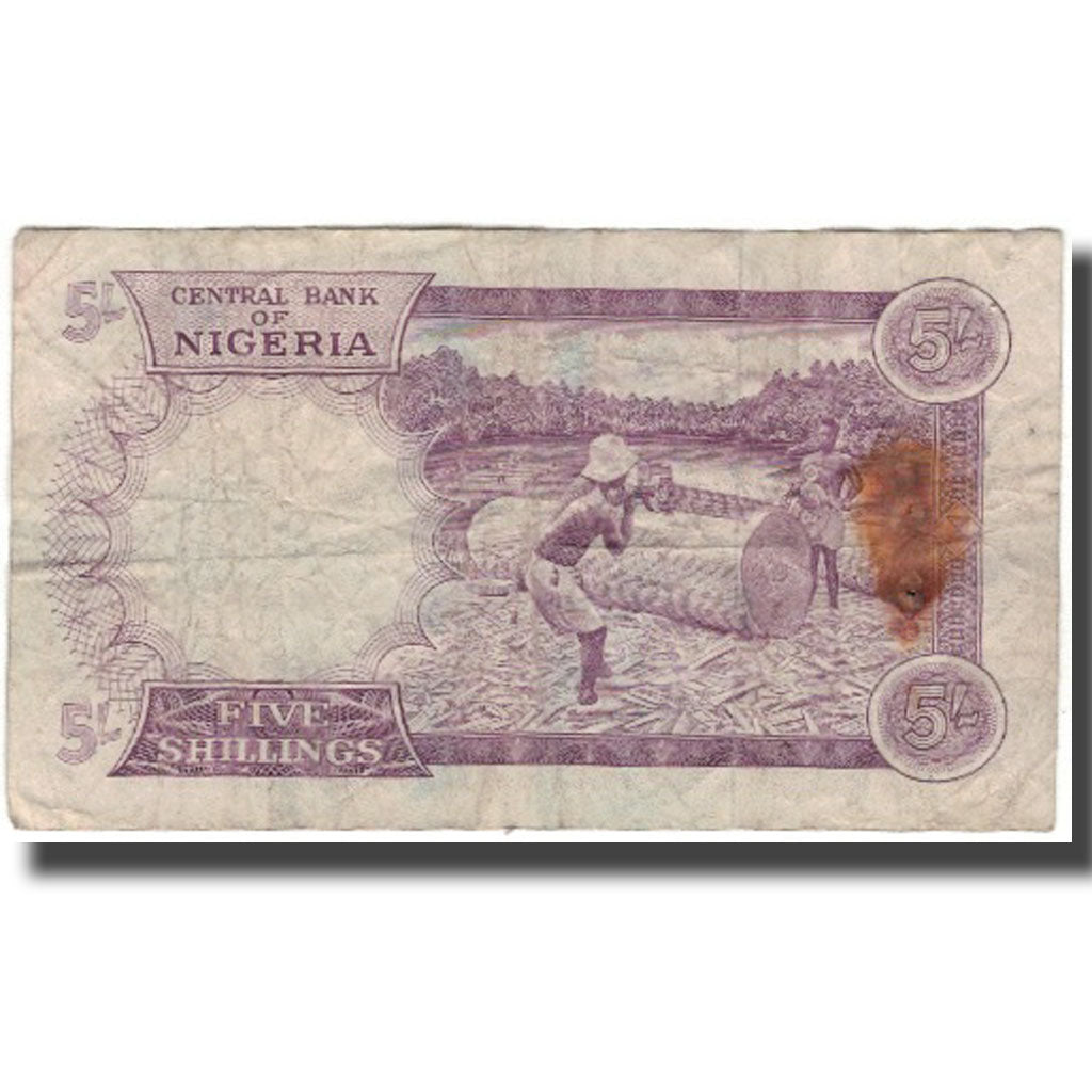 Banknote, Nigeria, 5 Shillings, KM:6, F(12-15)