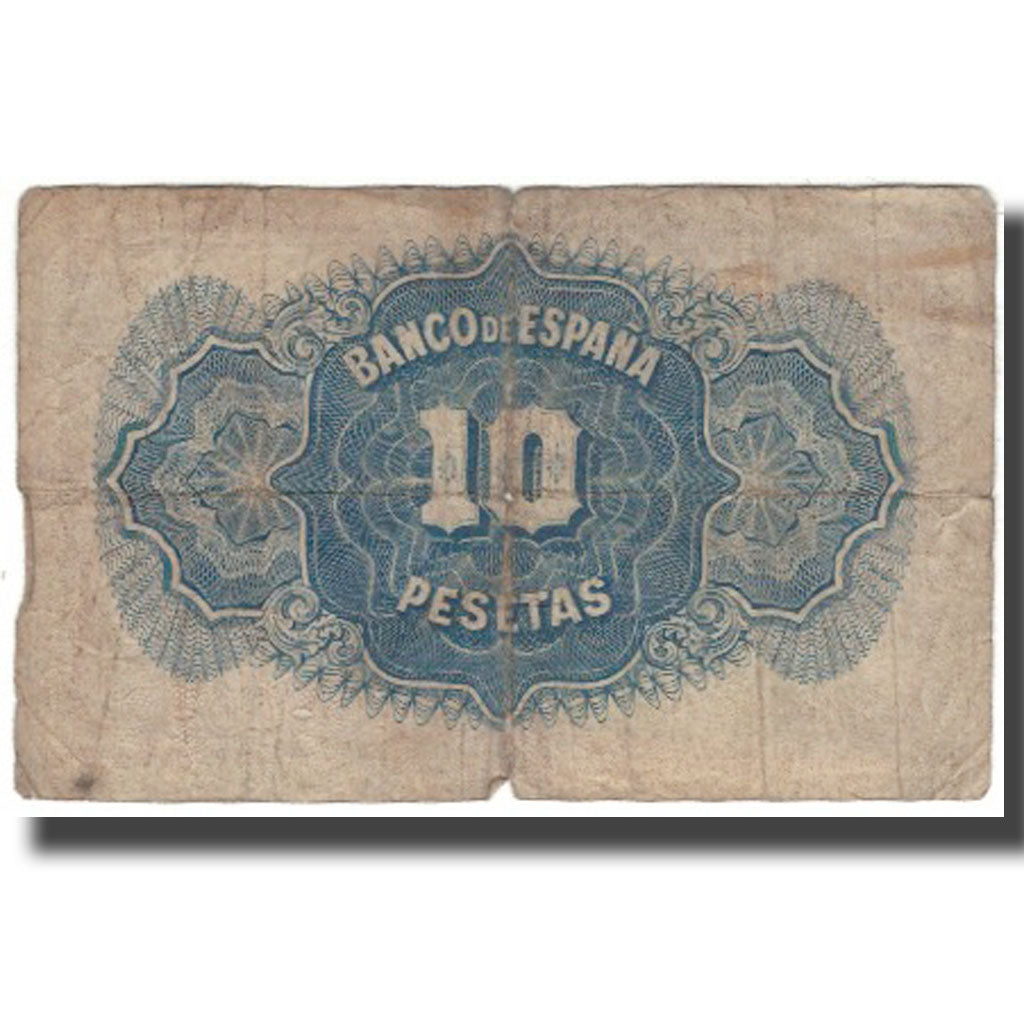Banconote, Spagna, 10 Pesetas, 1935, KM:86a, B