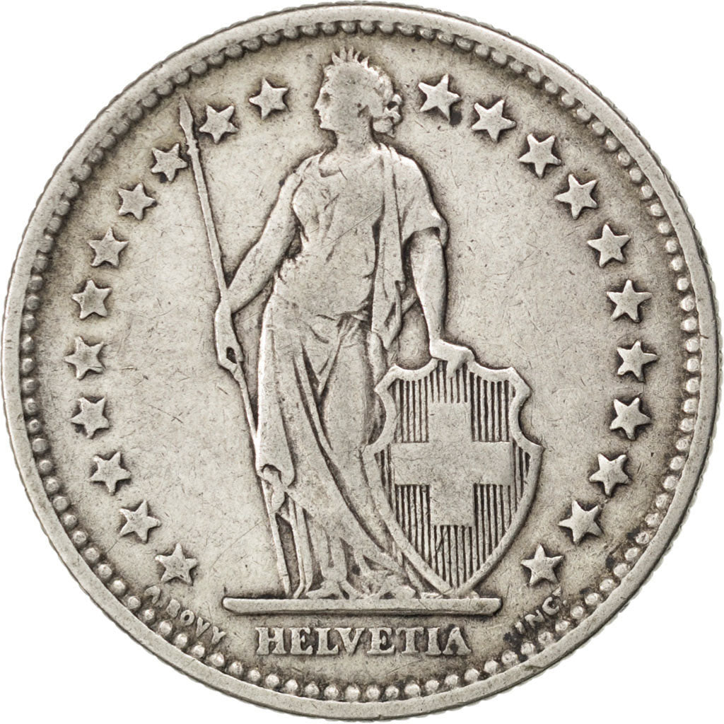 SWITZERLAND, 2 Francs, 1903, Bern, KM #21, EF(40-45), Silver, 27.4, 9.84