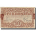 Billete, 10 Kroner, 1943, Dinamarca, KM:31o, BC