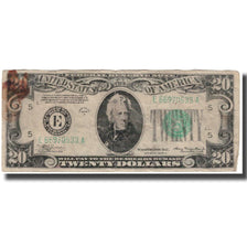 Nota, Estados Unidos da América, Twenty Dollars, 1934, KM:2326@star, VF(20-25)