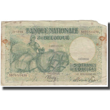 Geldschein, Belgien, 50 Francs-10 Belgas, 1944-12-21, KM:106, SGE