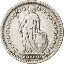 SWITZERLAND, 2 Francs, 1907, Bern, KM #21, VF(20-25), Silver, 27.4, 9.80