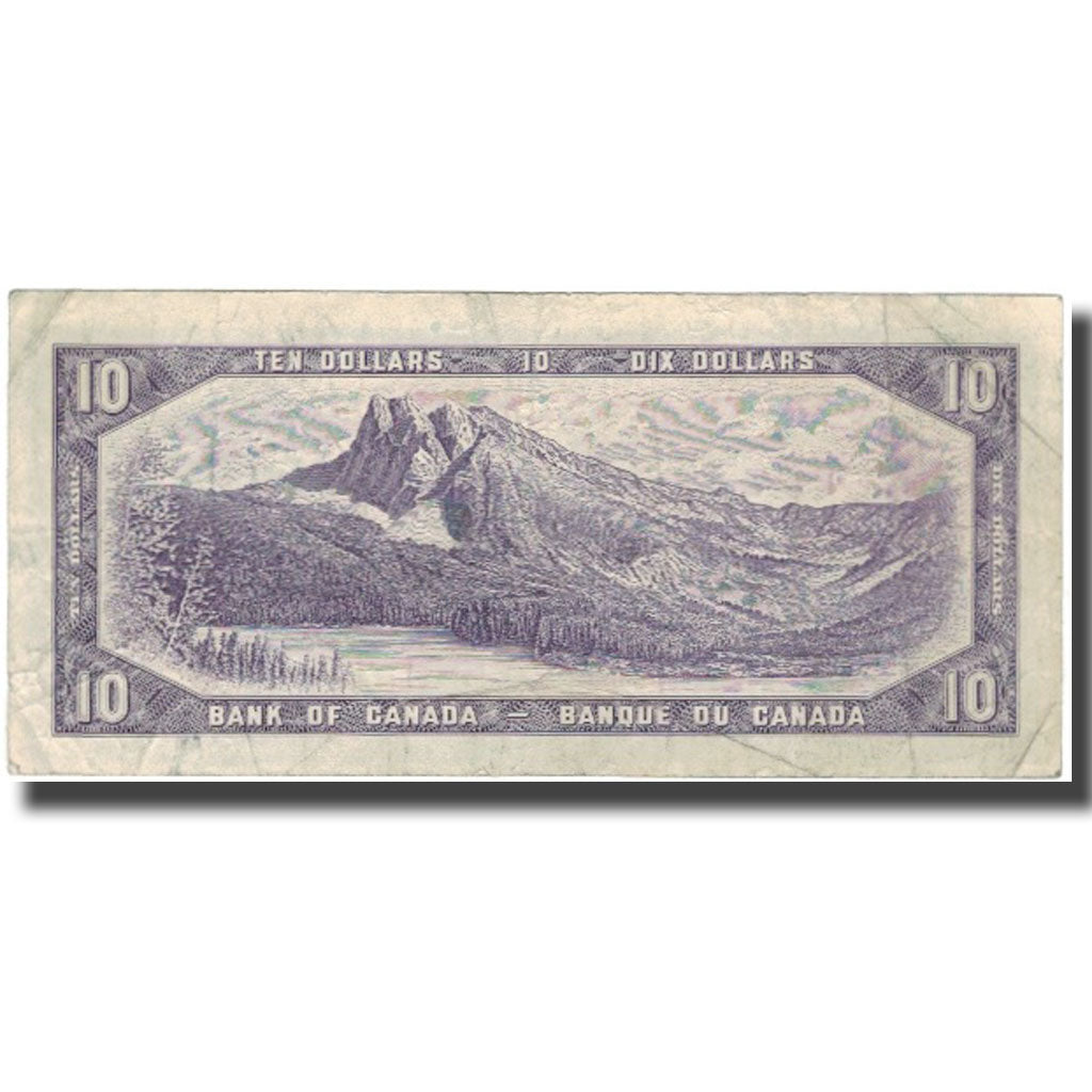 Biljet, Canada, 10 Dollars, 1954, KM:79b, TB