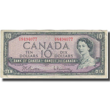Banknot, Canada, 10 Dollars, 1954, KM:79b, VF(20-25)