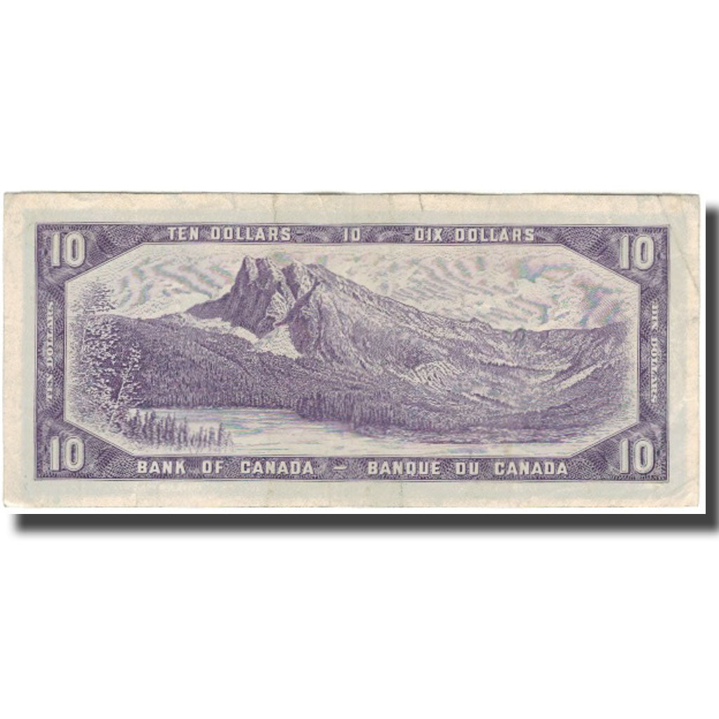 Banknote, Canada, 10 Dollars, 1954, KM:79b, VF(20-25)