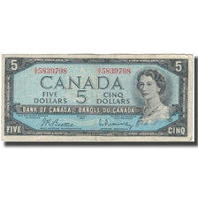 Billet, Canada, 5 Dollars, 1954, KM:77b, B+