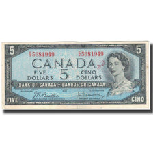 Banknote, Canada, 5 Dollars, 1954, KM:77b, VF(20-25)