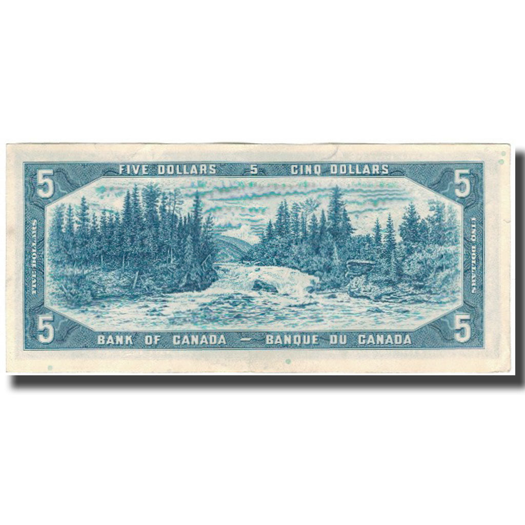 Banknote, Canada, 5 Dollars, 1954, KM:77b, VF(20-25)