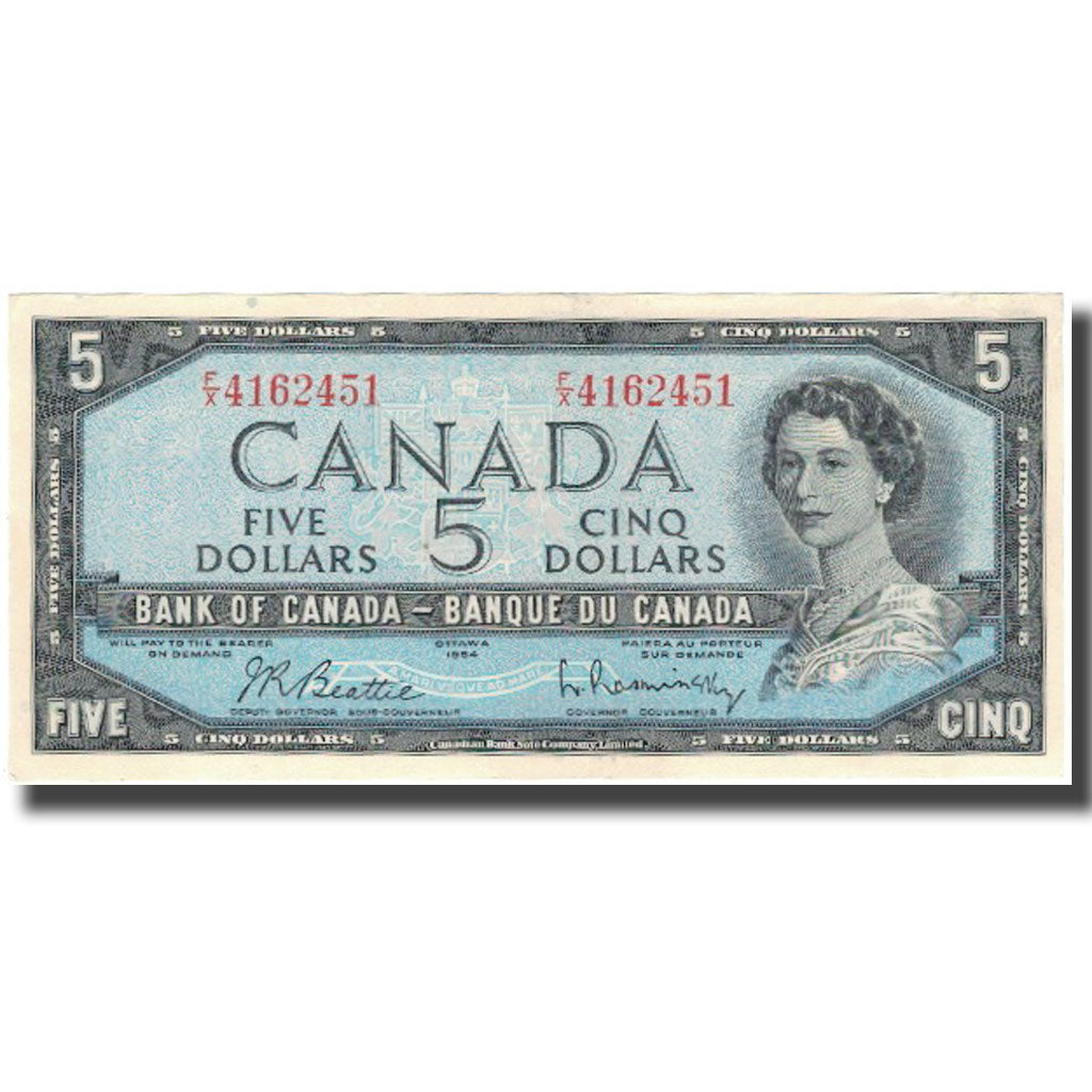 Biljet, Canada, 5 Dollars, 1954, KM:77b, TTB