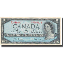 Banknote, Canada, 5 Dollars, 1954, KM:77b, EF(40-45)