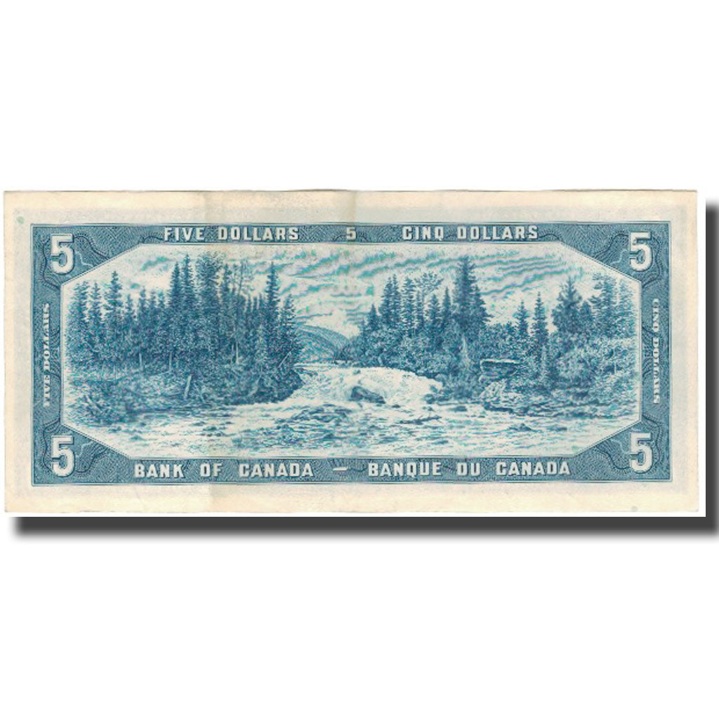 Banknote, Canada, 5 Dollars, 1954, KM:77b, EF(40-45)