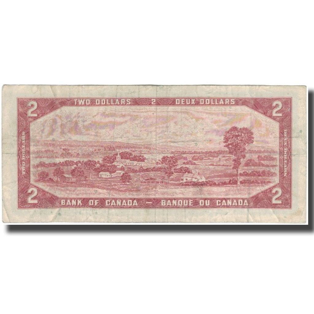 Billete, 2 Dollars, 1954, Canadá, KM:76b, BC