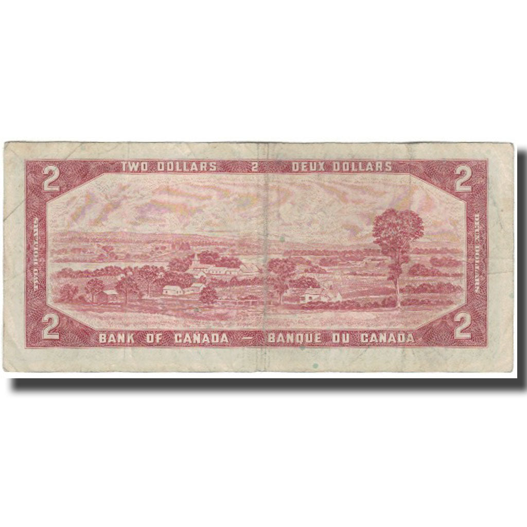 Biljet, Canada, 2 Dollars, 1954, KM:76b, TB