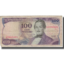 Banknote, Colombia, 100 Pesos Oro, 1980-01-01, KM:418b, F(12-15)