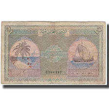 Nota, Maldivas, 2 Rupees, KM:3b, F(12-15)