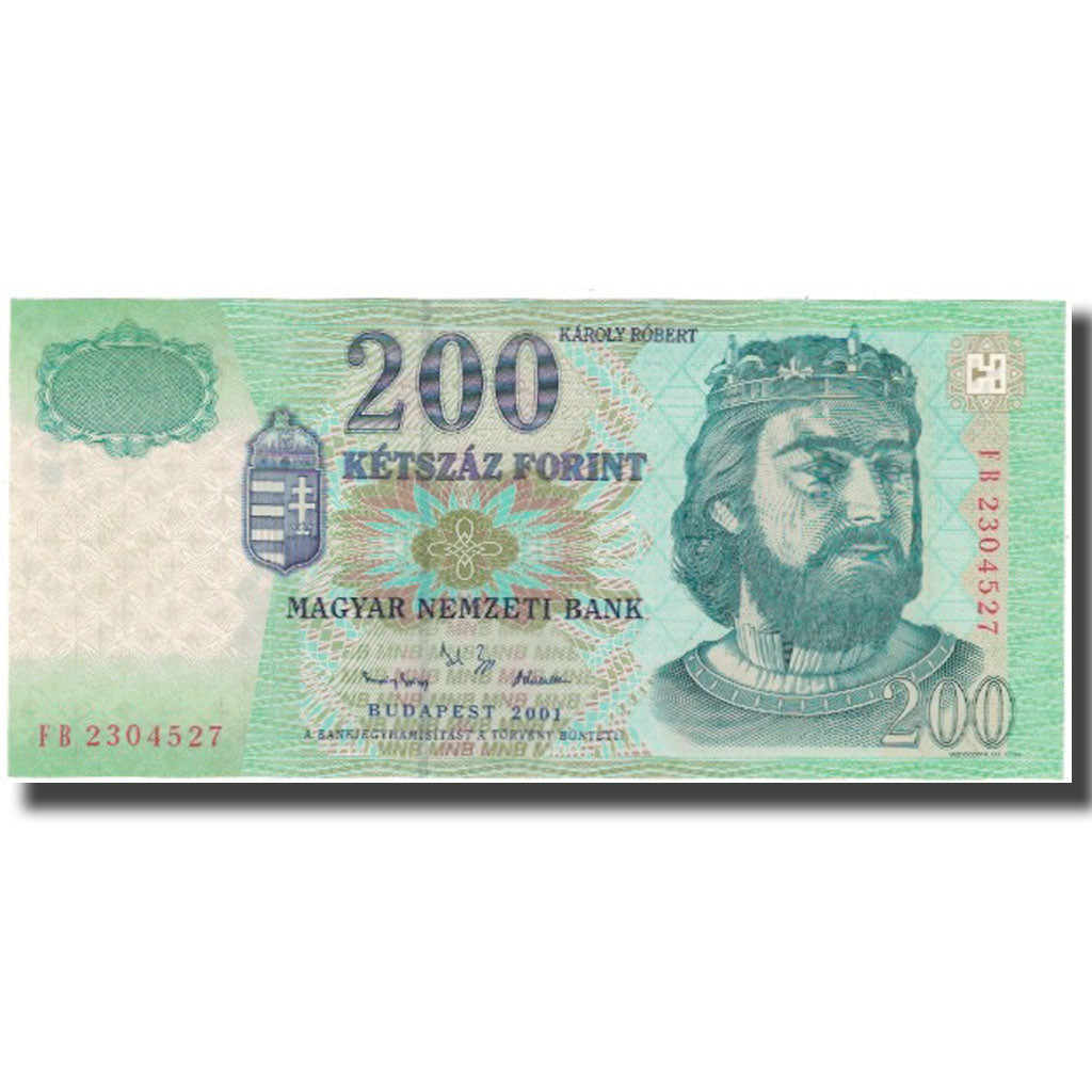 Banknote, Hungary, 200 Forint, 2001, KM:187a, UNC(63)