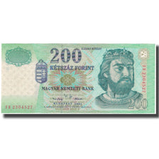Banknote, Hungary, 200 Forint, 2001, KM:187a, UNC(63)