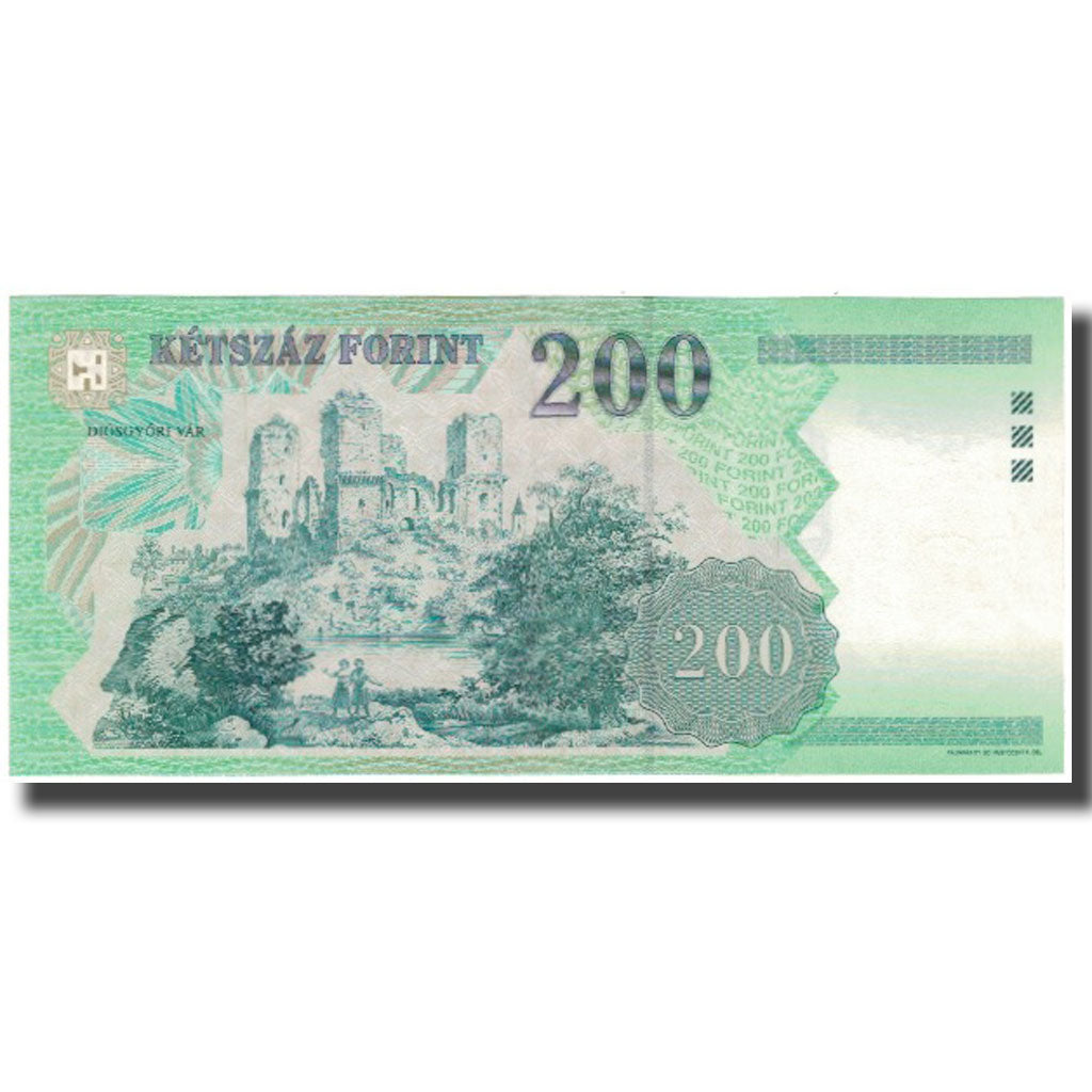 Banknote, Hungary, 200 Forint, 2001, KM:187a, UNC(63)
