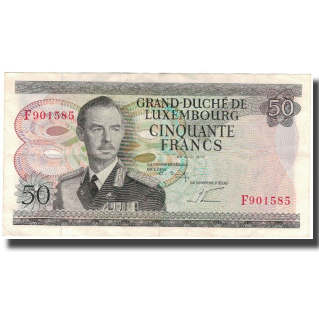 Banknote, Luxembourg, 50 Francs, 1972-08-25, KM:55b, EF(40-45)