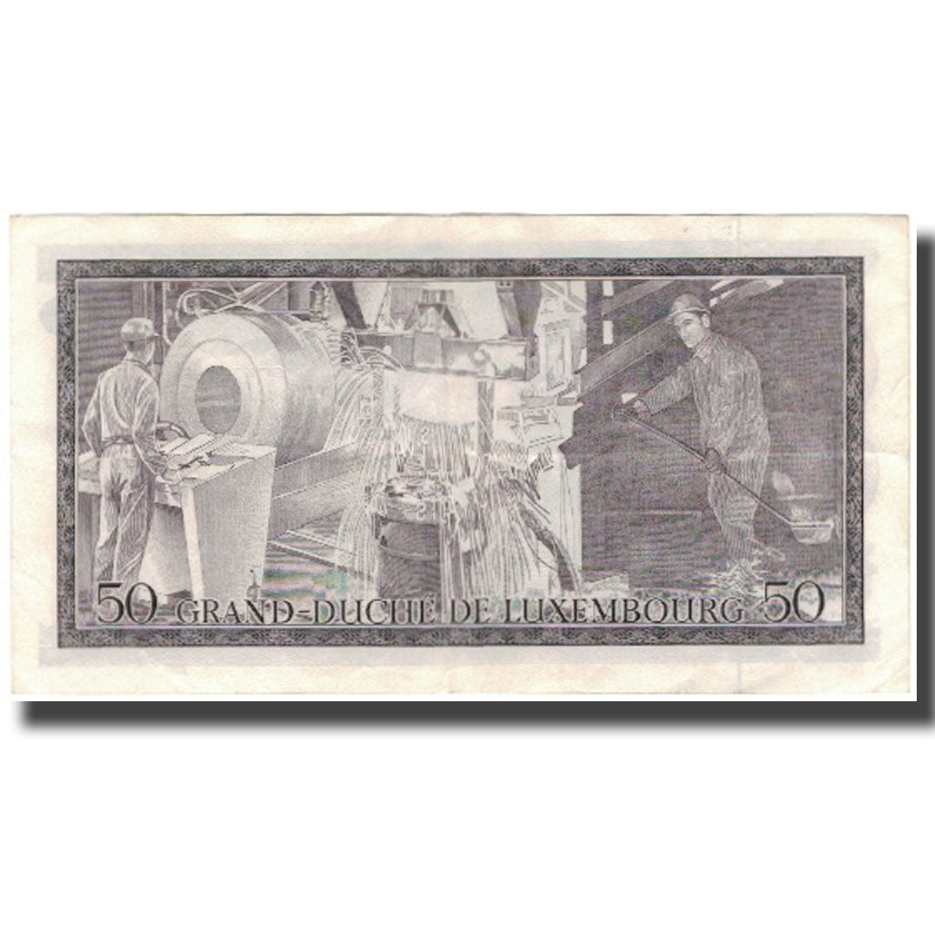 Banknote, Luxembourg, 50 Francs, 1972-08-25, KM:55b, EF(40-45)