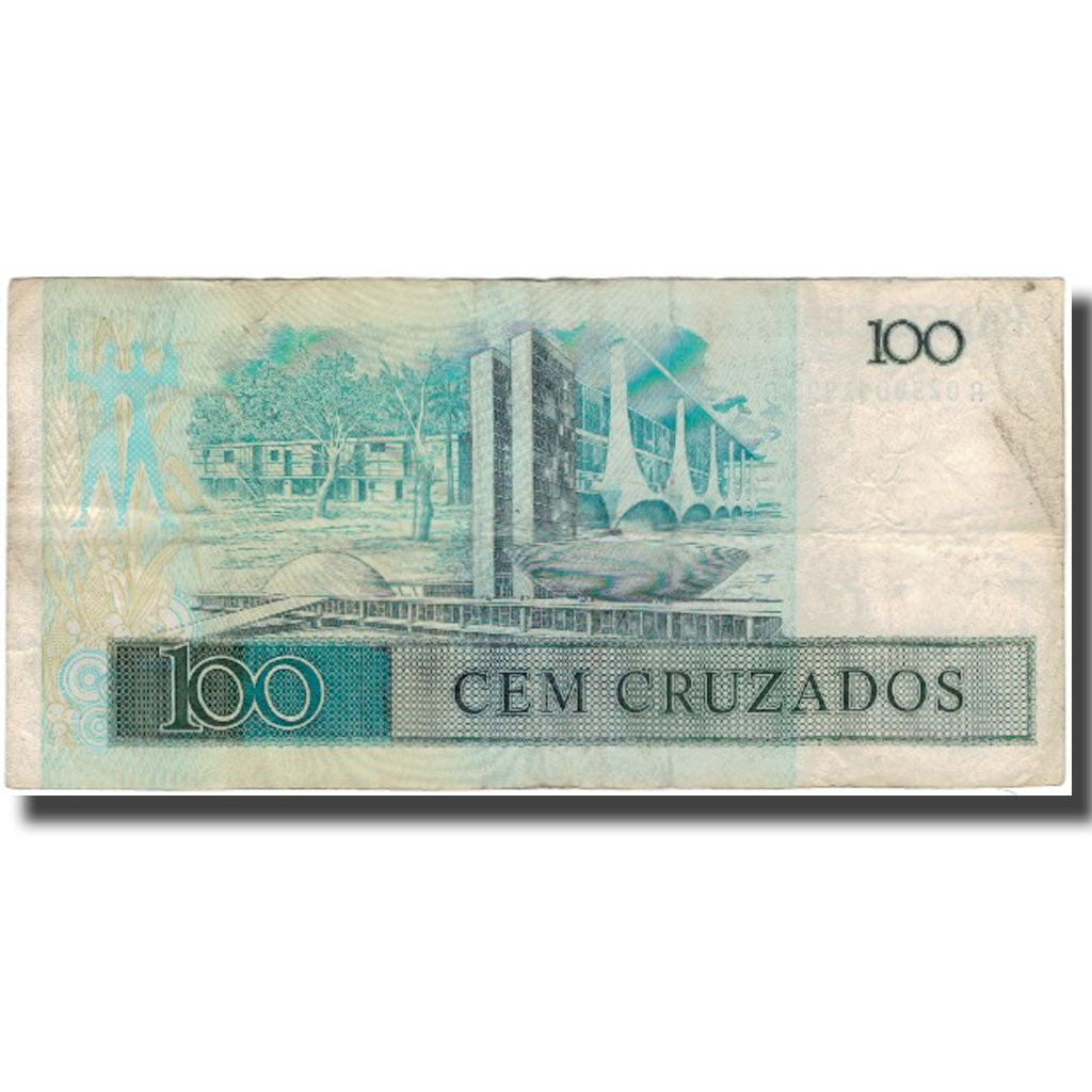 Banknote, Brazil, 100 Cruzados, KM:211a, VF(20-25)