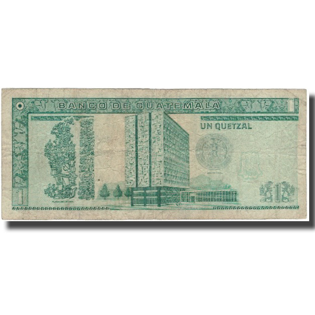 Banknote, Guatemala, 1 Quetzal, 1992-01-22, KM:73c, VF(20-25)