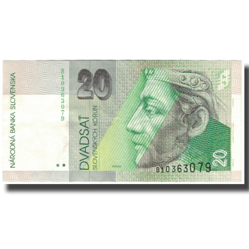 Banknote, Slovakia, 20 Korun, 1993-09-01, KM:20a, AU(50-53)