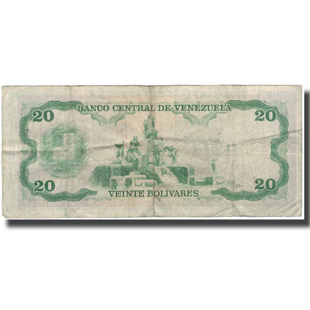 Billet, Venezuela, 20 Bolivares, 1987-07-07, KM:64a, B+