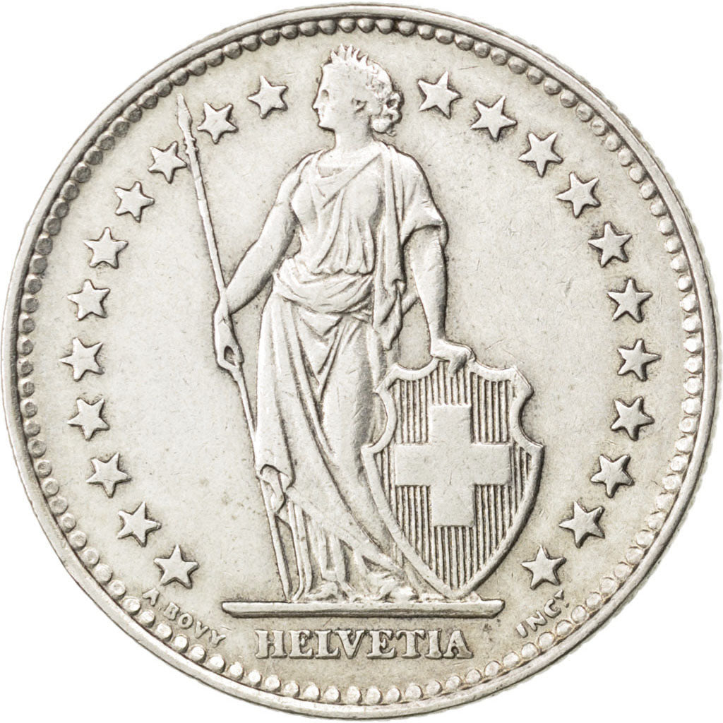 SWITZERLAND, 2 Francs, 1931, Bern, KM #21, AU(50-53), Silver, 27.4, 10.06