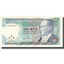 Banknot, Turcja, 10,000 Lira, 1970, KM:199, AU(50-53)