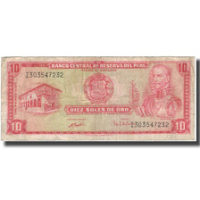 Banknote, Peru, 10 Soles De Oro, 1972-05-04, KM:100c, VF(20-25)